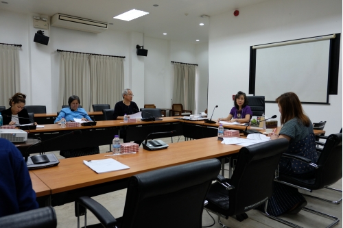 การประชุมคณะกรรมการตรวจรับพัสดุ (กรณีตรวจงานจ้างก่อสร้าง) งานจ้างเคลื่อนย้ายหลองข้าวสารภี ครั้งที่ 2/2563