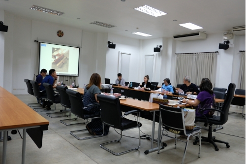 การประชุมคณะกรรมการตรวจรับพัสดุ (กรณีตรวจงานจ้างก่อสร้าง) งานจ้างเคลื่อนย้ายหลองข้าวสารภี ครั้งที่ 2/2563