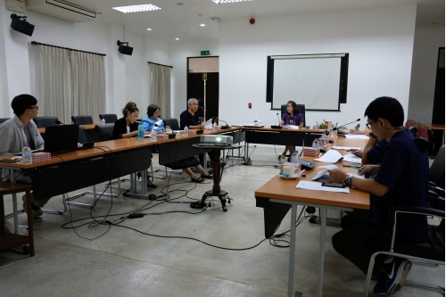 การประชุมคณะกรรมการตรวจรับพัสดุ (กรณีตรวจงานจ้างก่อสร้าง) งานจ้างเคลื่อนย้ายหลองข้าวสารภี ครั้งที่ 2/2563