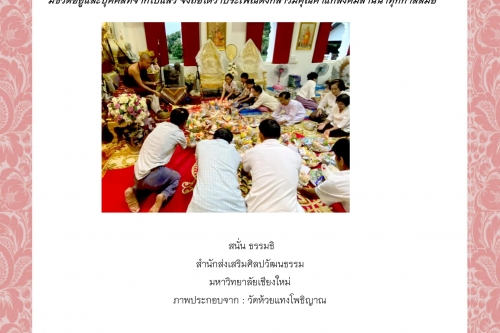 พิธีกรรมและความเชื่อการปลูกเรือนล้านนา (99) - 21 กันยายน 2563