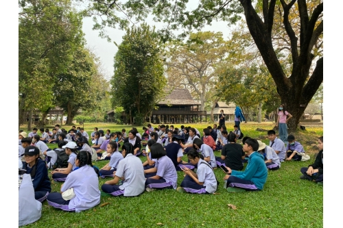 คณะครูและนักเรียนจากโรงเรียนแม่แจ่ม เข้าทัศนศึกษา ณ พิพิธภัณฑ์เรือนโบราณล้านนา มช.