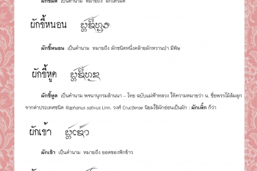 ผักขี้มด ผักขี้หนอน ผักขี้หูด ผักเข้า ผักฅาวทอง - 25 พฤษภาคม 2564