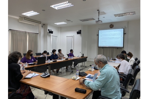 การประชุมคณะกรรมการตรวจรับพัสดุและผู้ควบคุมงาน งานจ้างปรับปรุงซ่อมแซมเรือนกาแล (พญาวงศ์)  ครั้งที่ 1/2564