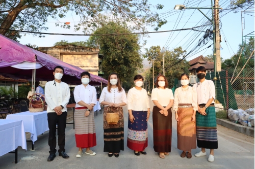 ร่วมพิธีทำบุญตักบาตรพระภิกษุ สามเณร เนื่องในวันมาฆบูชา ประจำปี พ.ศ.2565