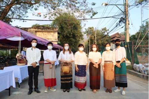 ร่วมพิธีทำบุญตักบาตรพระภิกษุ สามเณร เนื่องในวันมาฆบูชา ประจำปี พ.ศ. 2565