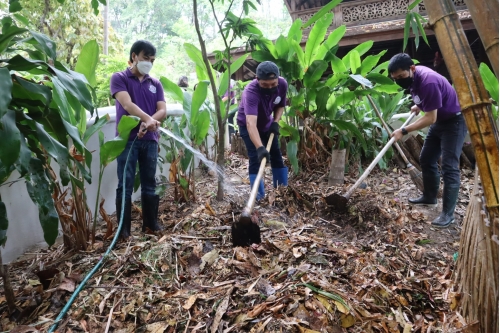 กิจกรรม Happy Society : จิตอาสาการจัดทำหลุมปุ๋ยหมัก และถวายจตุปัจจัย ณ วัดผาลาด (ภายใต้โครงการ Happy CPAC: องค์กรแห่งความสุข ประจำปีงบประมาณ พ.ศ. 2565)