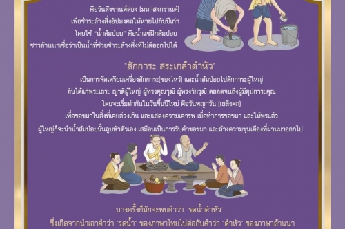 ดำหัวปีใหม่ - การสระเกล้าดำหัวในประเพณีปีใหม่เมืองล้านนา