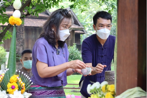 พิธีไหว้พระภูมิเจ้าที่เนื่องในเทศกาลปี๋ใหม่เมือง  2565