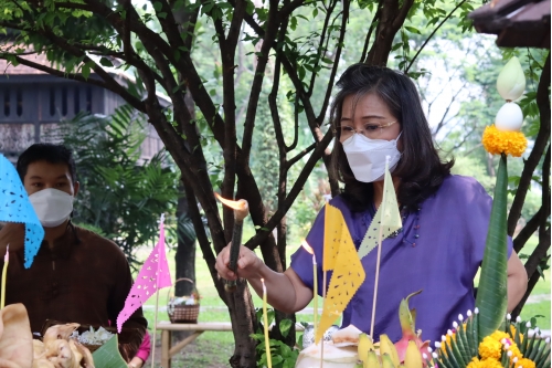 พิธีไหว้พระภูมิเจ้าที่เนื่องในเทศกาลปี๋ใหม่เมือง  2565