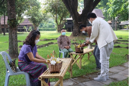 พิธีสระเกล้าดำหัวคณะผู้บริหารและบุคลากรผู้อาวุโส สำนักส่งเสริมศิลปวัฒนธรรม ประจำปี 2565