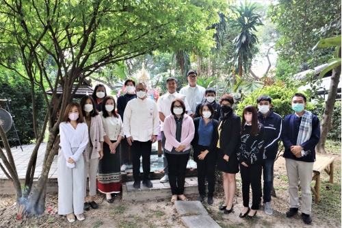 พิธีไหว้พระภูมิเจ้าที่สำนักส่งเสริมศิลปวัฒนธรรม มช. เนื่องในวันขึ้นปีใหม่ ประจำปี พ.ศ. 2566 