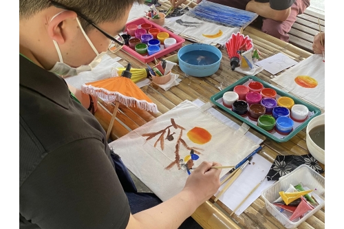 นักศึกษา Kyoto Sanyo University เข้าทัศนศึกษาและทำกิจกรรมด้านศิลปวัฒนธรรม 