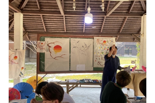 นักศึกษา Kyoto Sanyo University เข้าทัศนศึกษาและทำกิจกรรมด้านศิลปวัฒนธรรม 