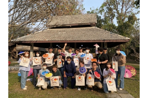 นักศึกษา Kyoto Sanyo University เข้าทัศนศึกษาและทำกิจกรรมด้านศิลปวัฒนธรรม 