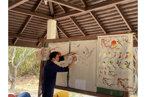 นักศึกษา Kyoto Sanyo University เข้าทัศนศึกษาและทำกิจกรรมด้านศิลปวัฒนธรรม 