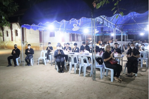 ร่วมเป็นเจ้าภาพในพิธีบำเพ็ญกุศลศพและสวดพระอภิธรรม นางรุจิรา คอทอง อดีตเลขานุการสำนักส่งเสริมศิลปวัฒนธรรมและล้านนาสร้างสรรค์