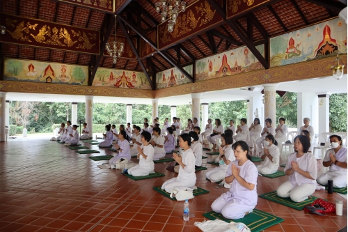 พิธีมอบวุฒิบัตรและพิธีปิดโครงการบวชเนกขัมมจาริณี เพื่อถวายเป็นพระราชกุศล เนื่องในโอกาสที่สมเด็จพระนางเจ้าสิริกิติ์ พระบรมราชินีนาถ พระบรมราชชนนีพันปีหลวง ทรงเจริญพระชนมพรรษา 91 พรรษา (12 สิงหาคม 2566)