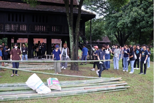 พิธีเปิดโครงการ “อบรมเชิงปฏิบัติการด้านสถาปัตยกรรมเรือนพื้นถิ่นล้านนา”  (เรือนเครื่องผูก)  