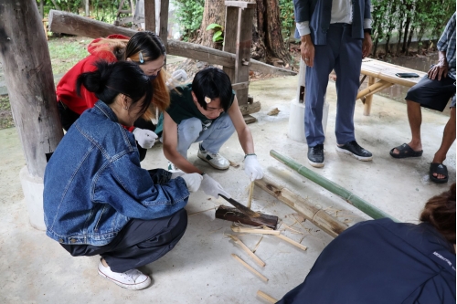 พิธีเปิดโครงการ “อบรมเชิงปฏิบัติการด้านสถาปัตยกรรมเรือนพื้นถิ่นล้านนา”  (เรือนเครื่องผูก)  