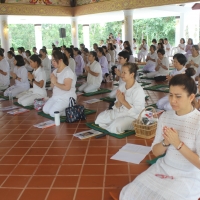 พิธีเปิดโครงการบวชเนกขัมมจาริณี เพื่อถวายเป็นพระราชกุศล สมเด็จพระนางเจ้าสิริกิติ์ พระบรมราชินีนาถ พระบรมราชชนนีพันปีหลวง เนื่องในโอกาสทรงเจริญพระชนมพรรษา 87 พรรษา