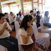  ร่วมพิธีรื้อถอนเรือนฝาไหล (เรือนแม่นายคำเที่ยง) ณ วัดสวนดอก