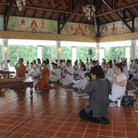 พิธีเปิดโครงการบวชเนกขัมมจาริณี เพื่อถวายเป็นพระราชกุศล สมเด็จพระนางเจ้าสิริกิติ์ พระบรมราชินีนาถ พระบรมราชชนนีพันปีหลวง เนื่องในโอกาสทรงเจริญพระชนมพรรษา 87 พรรษา