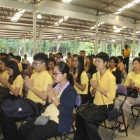 พิธีทำบุญตักบาตรและเจริญพระพุทธมนต์ถวายเป็นพระราชกุศลแด่พระบาทสมเด็จพระวชิรเกล้าเจ้าอยู่หัว และพิธีลงนามถวายพระพรชัยมงคล เนื่องในวันเฉลิมพระชนมพรรษา 67 พรรษา 