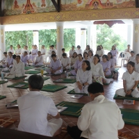 พิธีเปิดโครงการบวชเนกขัมมจาริณี เพื่อถวายเป็นพระราชกุศล สมเด็จพระนางเจ้าสิริกิติ์ พระบรมราชินีนาถ พระบรมราชชนนีพันปีหลวง เนื่องในโอกาสทรงเจริญพระชนมพรรษา 87 พรรษา