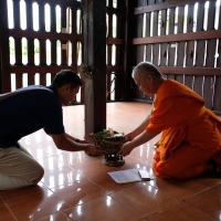  ร่วมพิธีรื้อถอนเรือนฝาไหล (เรือนแม่นายคำเที่ยง) ณ วัดสวนดอก