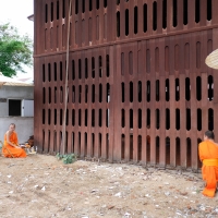  ร่วมพิธีรื้อถอนเรือนฝาไหล (เรือนแม่นายคำเที่ยง) ณ วัดสวนดอก