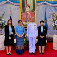 ร่วมพิธีถวายพระพรเนื่องในโอกาสวันเฉลิมพระชนมพรรษาสมเด็จพระนางเจ้าสิริกิติ์ พระบรมราชินีนาถ พระบรมราชชนนีพันปีหลวง