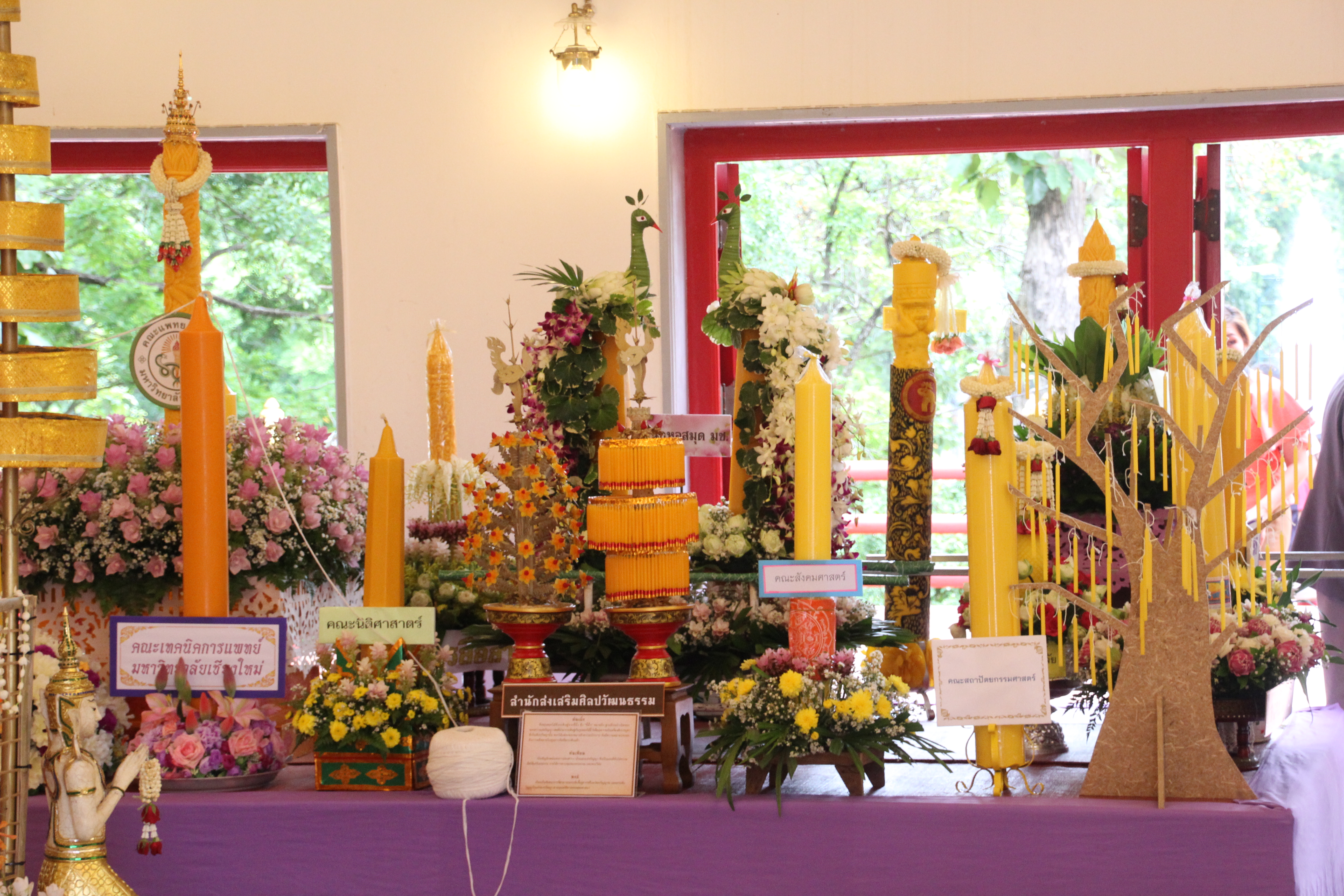 พิธีหล่อเทียนและสมโภชเทียนพรรษา มหาวิทยาลัยเชียงใหม่ ประจำปี 2558